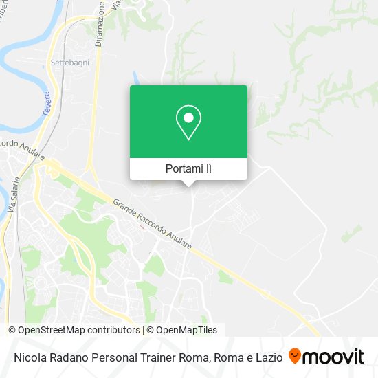 Mappa Nicola Radano Personal Trainer Roma