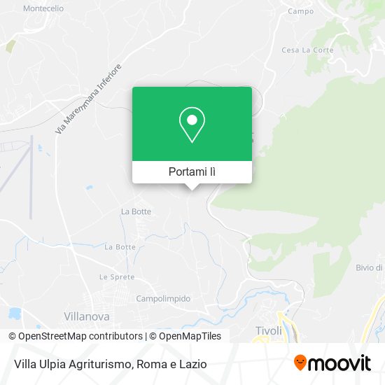 Mappa Villa Ulpia Agriturismo