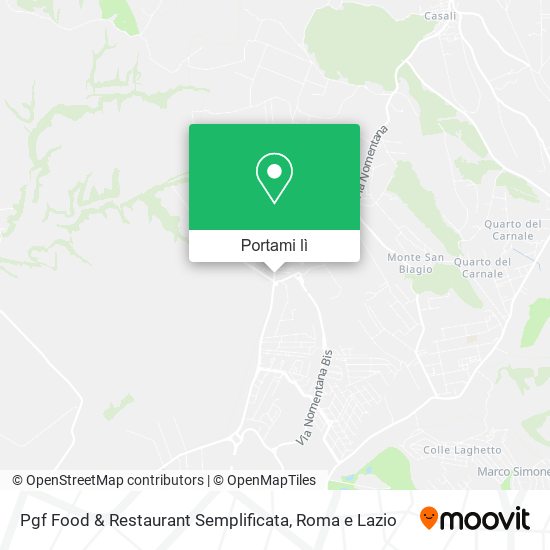 Mappa Pgf Food & Restaurant Semplificata