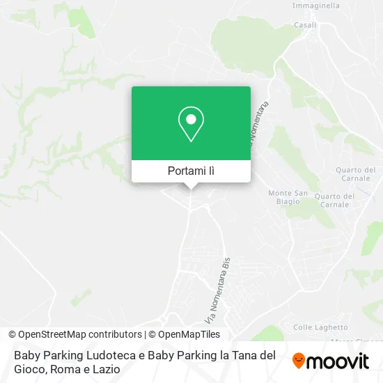 Mappa Baby Parking Ludoteca e Baby Parking la Tana del Gioco