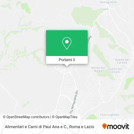 Mappa Alimentari e Carni di Paul Ana e C.