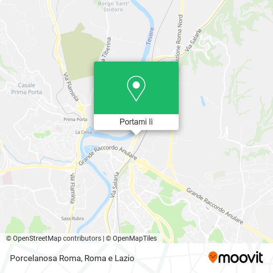 Mappa Porcelanosa Roma