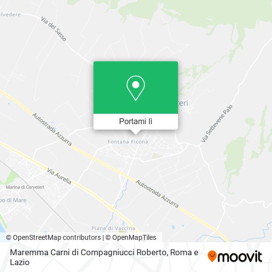 Mappa Maremma Carni di Compagniucci Roberto