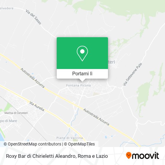 Mappa Roxy Bar di Chirieletti Aleandro