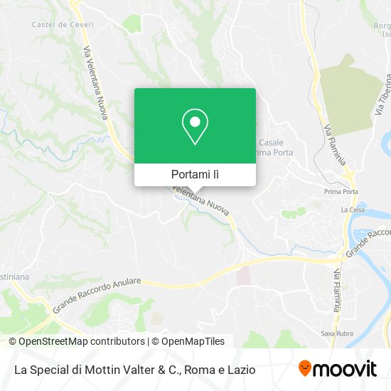 Mappa La Special di Mottin Valter & C.