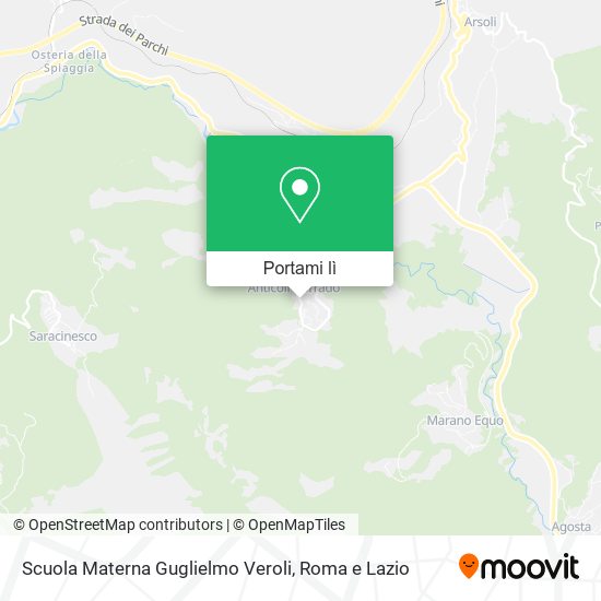 Mappa Scuola Materna Guglielmo Veroli