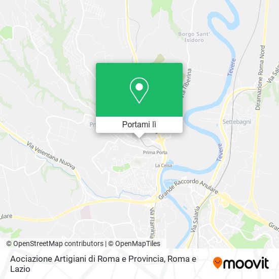 Mappa Aociazione Artigiani di Roma e Provincia