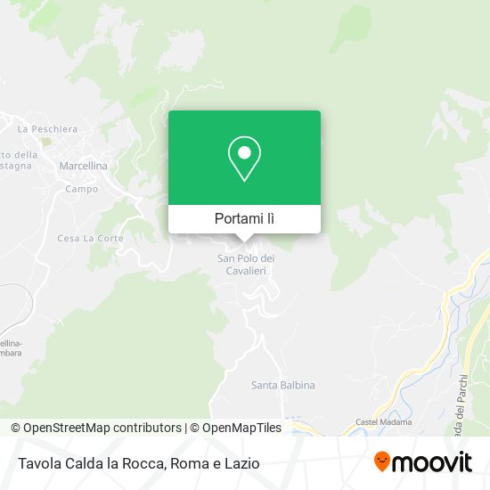 Mappa Tavola Calda la Rocca