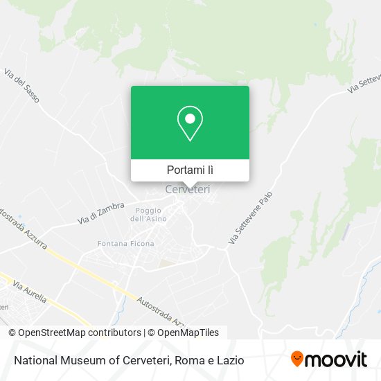Mappa National Museum of Cerveteri