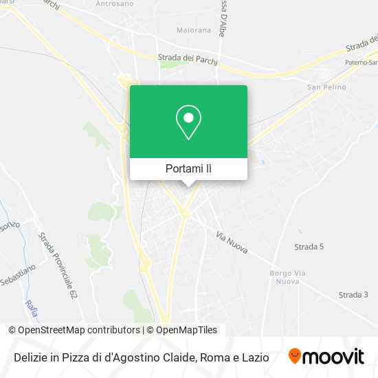 Mappa Delizie in Pizza di d'Agostino Claide