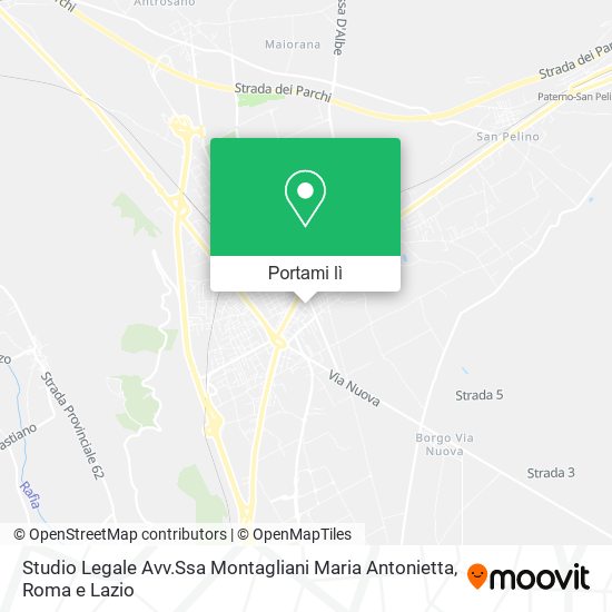 Mappa Studio Legale Avv.Ssa Montagliani Maria Antonietta