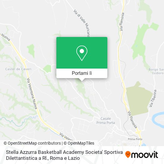 Mappa Stella Azzurra Basketball Academy Societa' Sportiva Dilettantistica a Rl.