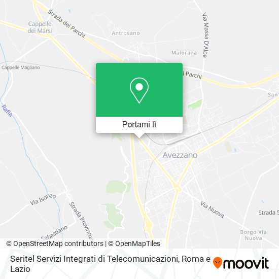 Mappa Seritel Servizi Integrati di Telecomunicazioni