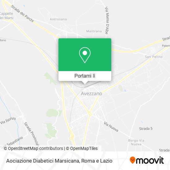 Mappa Aociazione Diabetici Marsicana