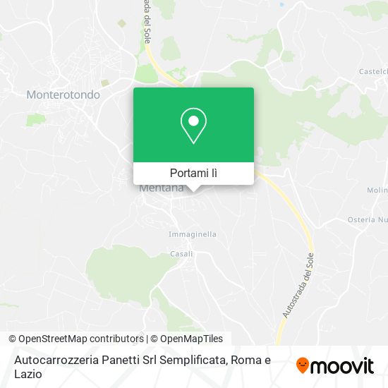 Mappa Autocarrozzeria Panetti Srl Semplificata