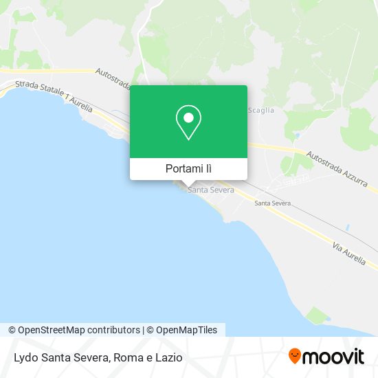 Mappa Lydo Santa Severa