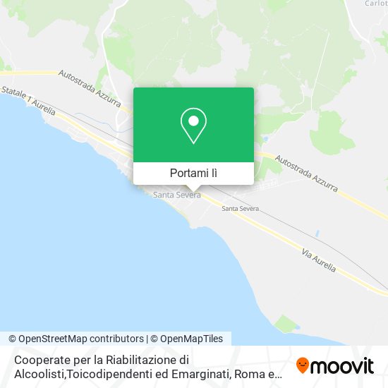 Mappa Cooperate per la Riabilitazione di Alcoolisti,Toicodipendenti ed Emarginati