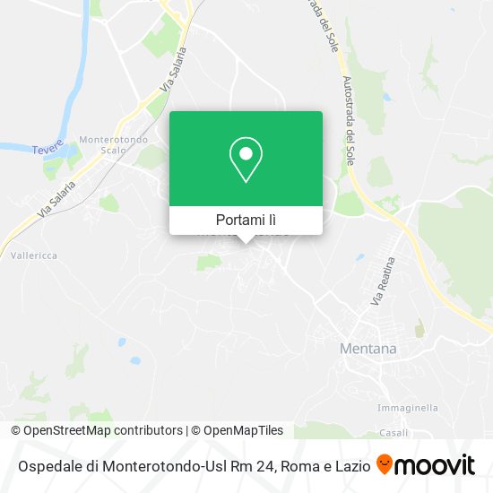 Mappa Ospedale di Monterotondo-Usl Rm 24