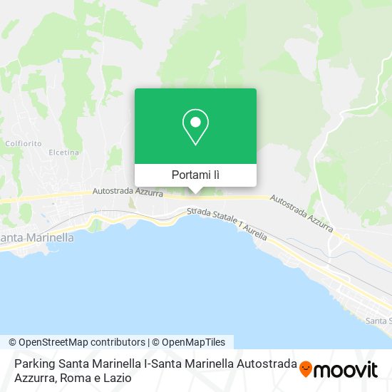 Mappa Parking Santa Marinella I-Santa Marinella Autostrada Azzurra
