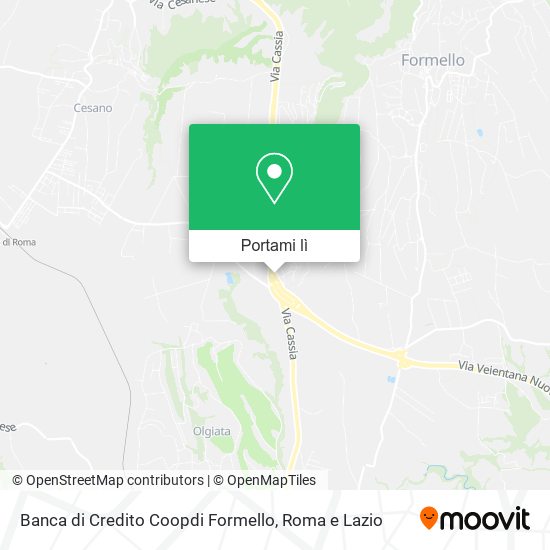 Mappa Banca di Credito Coopdi Formello