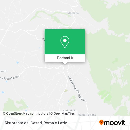 Mappa Ristorante dai Cesari