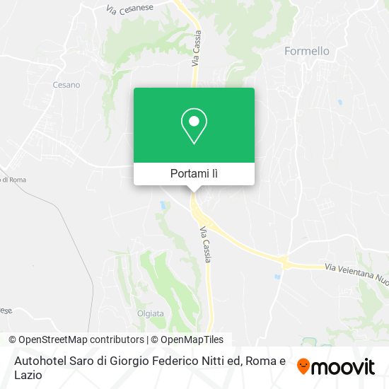 Mappa Autohotel Saro di Giorgio Federico Nitti ed