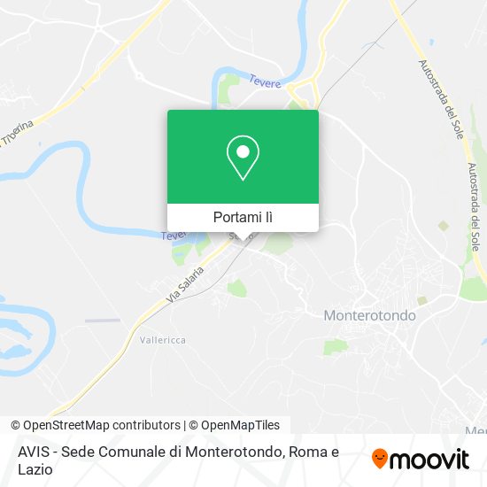 Mappa AVIS - Sede Comunale di Monterotondo