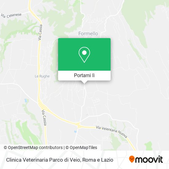 Mappa Clinica Veterinaria Parco di Veio