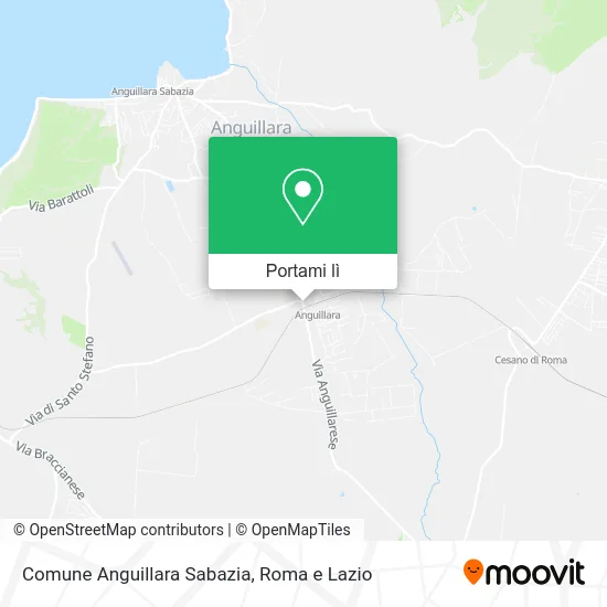 Mappa Comune Anguillara Sabazia