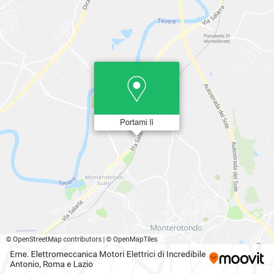 Mappa Eme. Elettromeccanica Motori Elettrici di Incredibile Antonio