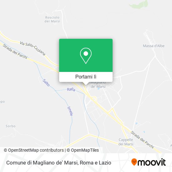 Mappa Comune di Magliano de' Marsi