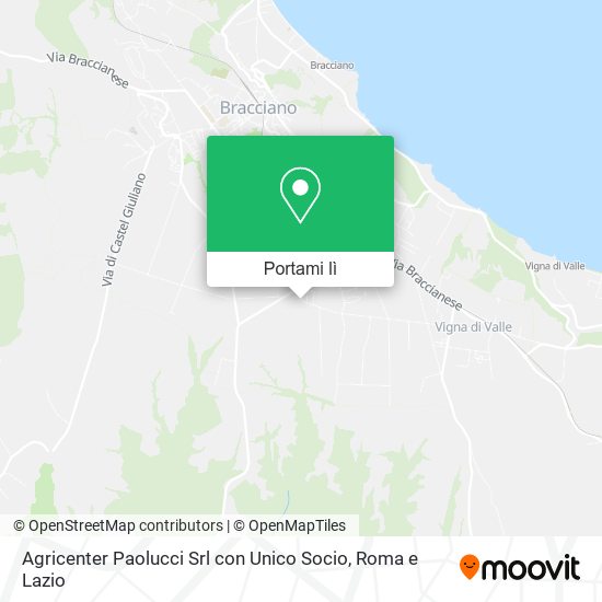 Mappa Agricenter Paolucci Srl con Unico Socio