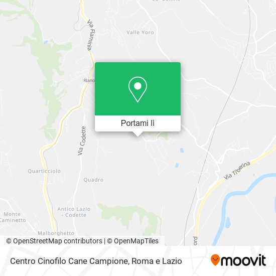 Mappa Centro Cinofilo Cane Campione