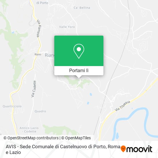 Mappa AVIS - Sede Comunale di Castelnuovo di Porto