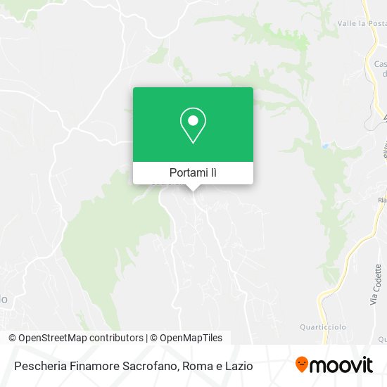 Mappa Pescheria Finamore Sacrofano