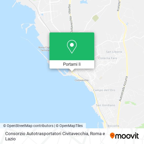 Mappa Consorzio Autotrasportatori Civitavecchia