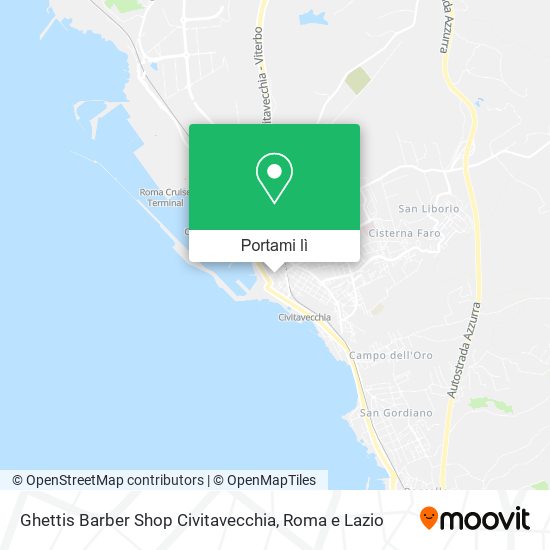 Mappa Ghettis Barber Shop Civitavecchia