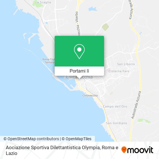 Mappa Aociazione Sportiva Dilettantistica Olympia