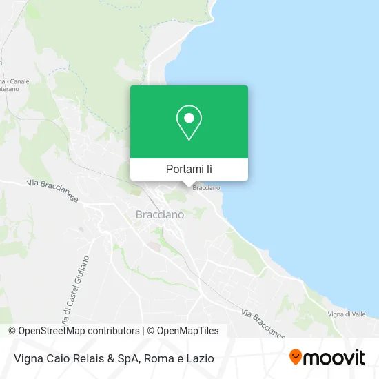 Mappa Vigna Caio Relais & SpA