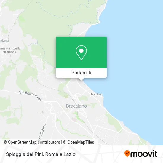 Mappa Spiaggia dei Pini