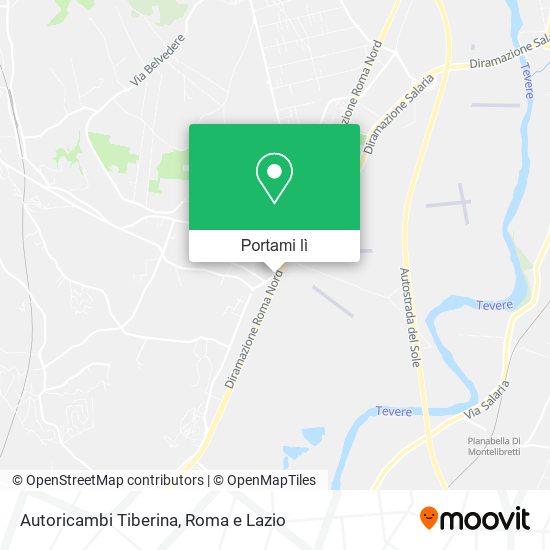 Mappa Autoricambi Tiberina