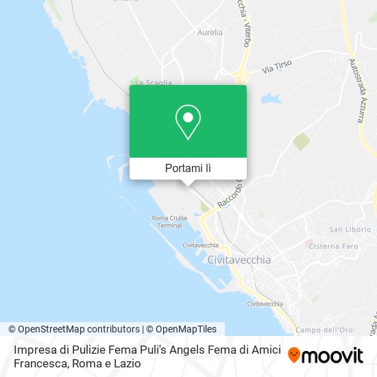 Mappa Impresa di Pulizie Fema Puli's Angels Fema di Amici Francesca