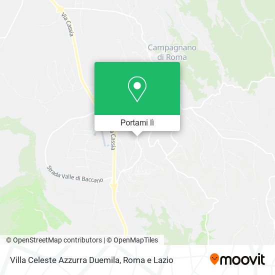 Mappa Villa Celeste Azzurra Duemila