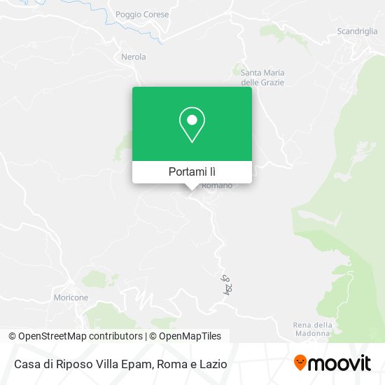 Mappa Casa di Riposo Villa Epam