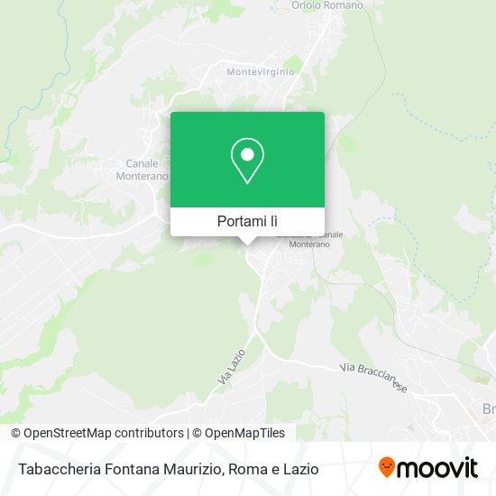 Mappa Tabaccheria Fontana Maurizio