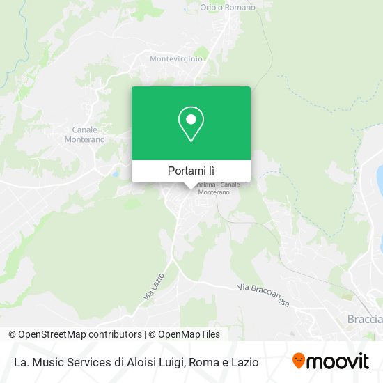 Mappa La. Music Services di Aloisi Luigi