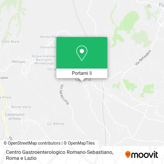 Mappa Centro Gastroenterologico Romano-Sebastiano