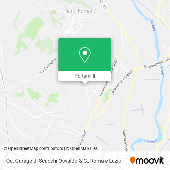 Mappa Oa. Garage di Scacchi Osvaldo & C.
