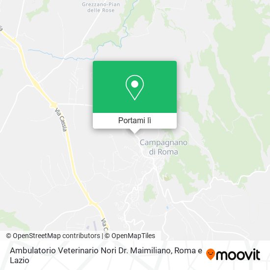 Mappa Ambulatorio Veterinario Nori Dr. Maimiliano