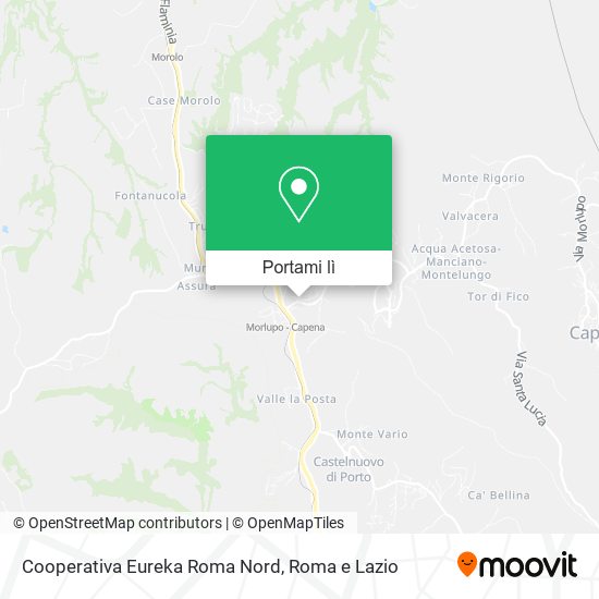 Mappa Cooperativa Eureka Roma Nord